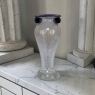 Mid-Century Hand-Blown Glass Flower Vase