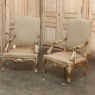19th Century French Regence Giltwood Armchairs ~ Fauteuils