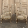 19th Century French Regence Giltwood Armchairs ~ Fauteuils