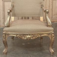 19th Century French Regence Giltwood Armchairs ~ Fauteuils