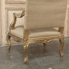 19th Century French Regence Giltwood Armchairs ~ Fauteuils
