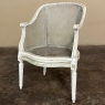 Antique French Louis XVI Painted Vanity Chair