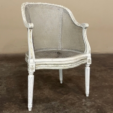 Antique French Louis XVI Painted Vanity Chair