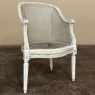 Antique French Louis XVI Painted Vanity Chair