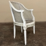 Antique French Louis XVI Painted Vanity Chair