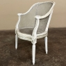 Antique French Louis XVI Painted Vanity Chair