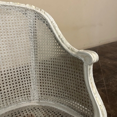 Antique French Louis XVI Painted Vanity Chair