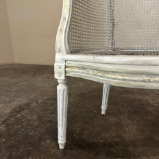 Antique French Louis XVI Painted Vanity Chair