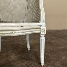 Antique French Louis XVI Painted Vanity Chair