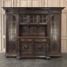 19th Century French Renaissance Revival Carved Oak Bookcase Bar