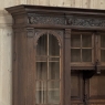19th Century French Renaissance Revival Carved Oak Bookcase Bar