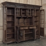 19th Century French Renaissance Revival Carved Oak Bookcase Bar