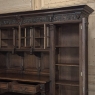 19th Century French Renaissance Revival Carved Oak Bookcase Bar