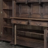 19th Century French Renaissance Revival Carved Oak Bookcase Bar