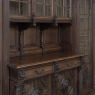 19th Century French Renaissance Revival Carved Oak Bookcase Bar