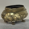 19th Century French Renaissance Revival Brass Jardinière with Lion Handles