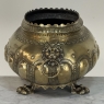 19th Century French Renaissance Revival Brass Jardinière with Lion Handles