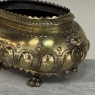 19th Century French Renaissance Revival Brass Jardinière with Lion Handles