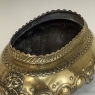 19th Century French Renaissance Revival Brass Jardinière with Lion Handles