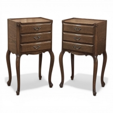 Pair Vintage Country French Nightstands ~ End Tables