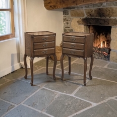 Pair Vintage Country French Nightstands ~ End Tables