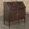 19th Century Liègeoise Louis XVI Style Solid Oak Secrétaire