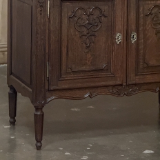 19th Century Liègeoise Louis XVI Style Solid Oak Secrétaire