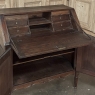19th Century Liègeoise Louis XVI Style Solid Oak Secrétaire