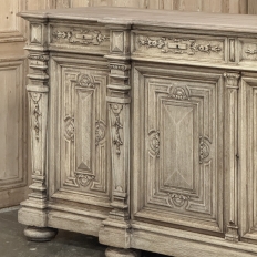 19th Century French Renaissance Revival Buffet in Solid Stripped Oak