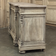 19th Century French Renaissance Revival Buffet in Solid Stripped Oak
