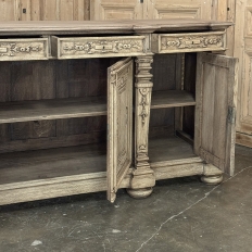 19th Century French Renaissance Revival Buffet in Solid Stripped Oak