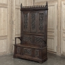 19th Century French Gothic Hall Bench with Trunk