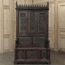 19th Century French Gothic Hall Bench with Trunk