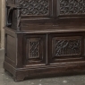 19th Century French Gothic Hall Bench with Trunk