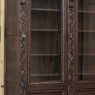19th Century Renaissance Revival Hand-Carved Oak Triple Bookcase