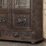 19th Century Renaissance Revival Hand-Carved Oak Triple Bookcase