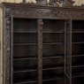19th Century Renaissance Revival Hand-Carved Oak Triple Bookcase