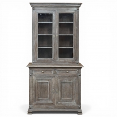 19th Century Louis Philippe Cerused Oak Bookcase