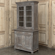 19th Century Louis Philippe Cerused Oak Bookcase