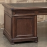 19th Century French Louis Philippe Period Executive Desk in Mahogany with Leather Top