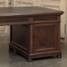 19th Century French Louis Philippe Period Executive Desk in Mahogany with Leather Top