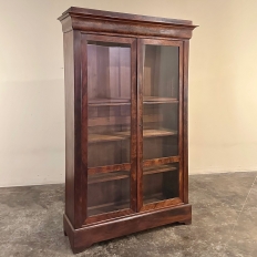 19th Century French Louis Philippe Period Mahogany Bookcase