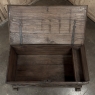 18th Century Dutch Provincial Solid Oak Trunk with Hand-Forged Iron Handles