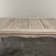 Antique Country French Stripped Fruitwood Dining Table