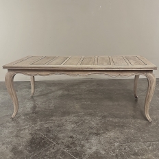 Antique Country French Stripped Fruitwood Dining Table