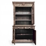 19th Century French Renaissance Revival Carved Oak Bookcase ~ Cabinet in Stripped Oak