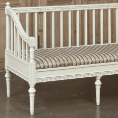 18th Century Swedish Gustavian Painted Settee ~ Neoclassical Design