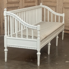 18th Century Swedish Gustavian Painted Settee ~ Neoclassical Design