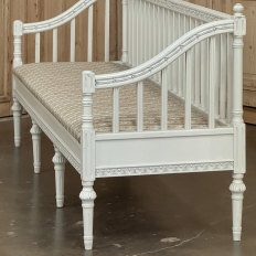 18th Century Swedish Gustavian Painted Settee ~ Neoclassical Design