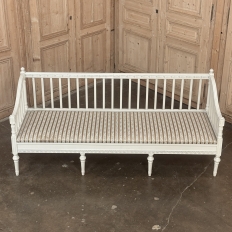 18th Century Swedish Gustavian Painted Settee ~ Neoclassical Design